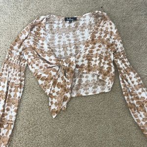 Lulus sexy tie front top